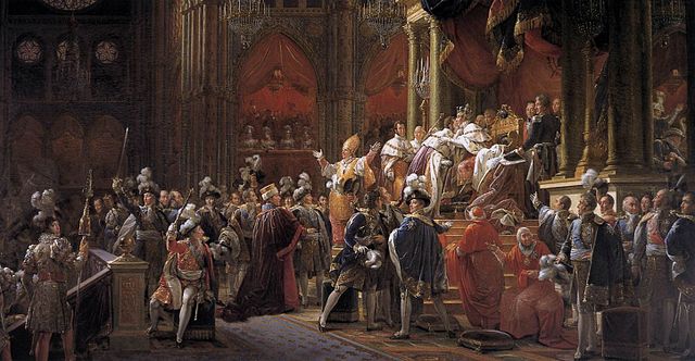 Coronation of Charles X of France by François Gérard, circa 1827.jpg