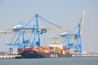 L'un des terminaux des ports du Havre