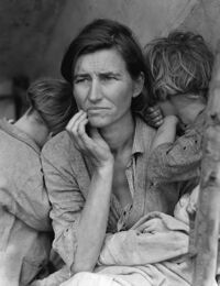 Photographie de Dorothea Lange, une des icônes de la Grande Dépression